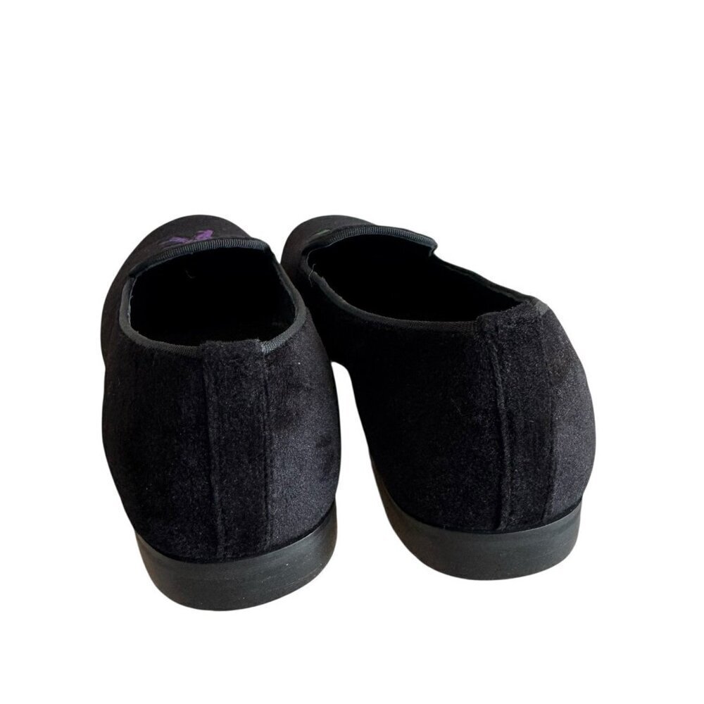 May Anthony Limited Edition Grateful Dead Black Velvet Loafers w/ Dancing Bears - Picture 12 of 14